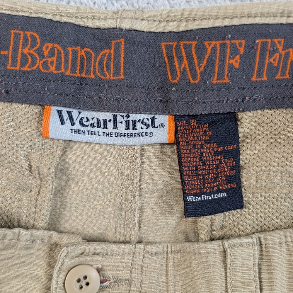 Wear First Cargo Shorts Mens 38 Tan Utility 11 Inseam - Picture 2 of 8